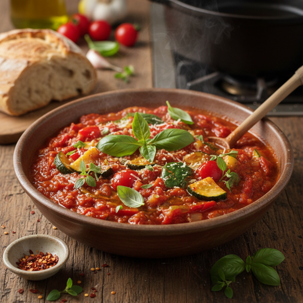 Hearty Veggie-Loaded Tomato Sauce recipe