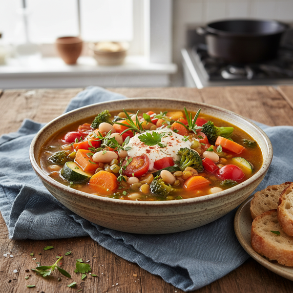 Hearty Veggie Delight Soup recipe