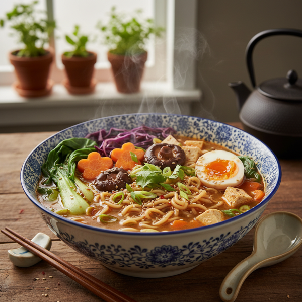 Hearty Veggie Ramen Soup recipe