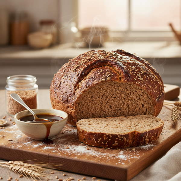 Hearty Whole Wheat Molasses Bread recipe