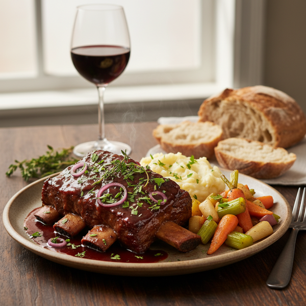 Hearty Wine-Braised Short Ribs recipe