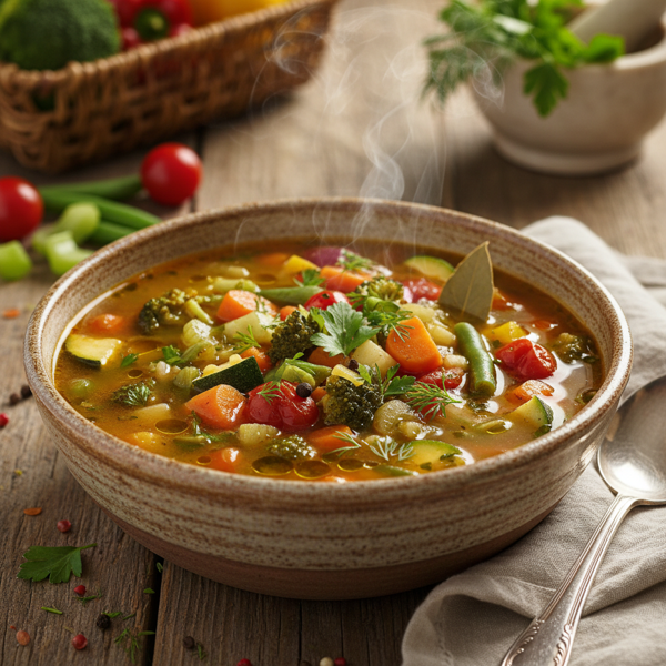 Hearty Zero Points Vegetable Medley Soup recipe