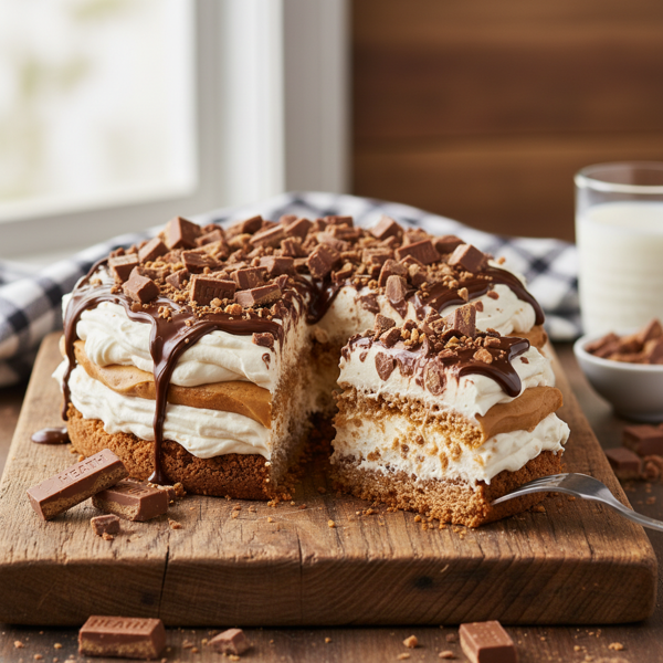 Heath Bar Delight No-Bake Cake recipe