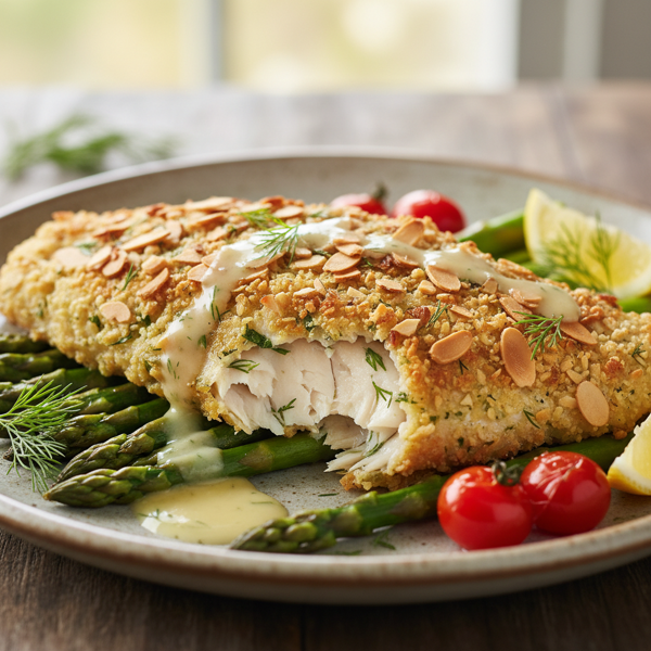 Heavenly Almond-Crusted Trout recipe