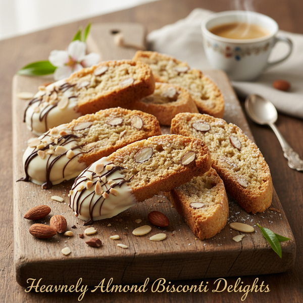 Heavenly Almond Biscotti Delights recipe