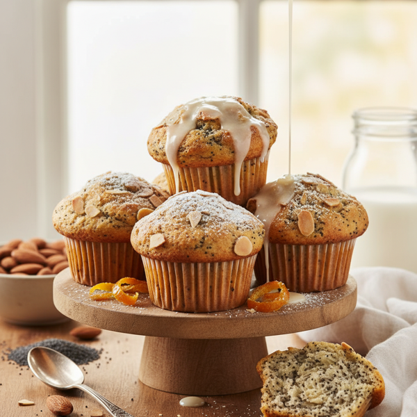 Heavenly Almond Poppy Seed Muffins recipe