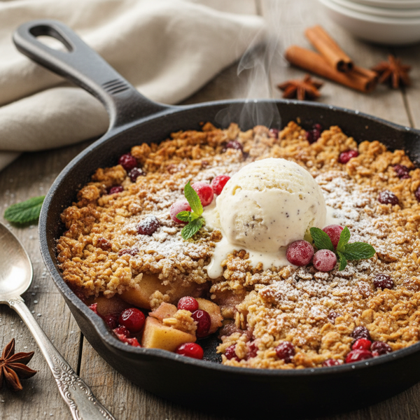 Heavenly Apple Cranberry Crisp recipe