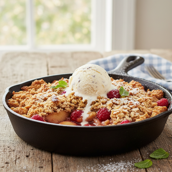 Heavenly Apple Raspberry Crisp recipe