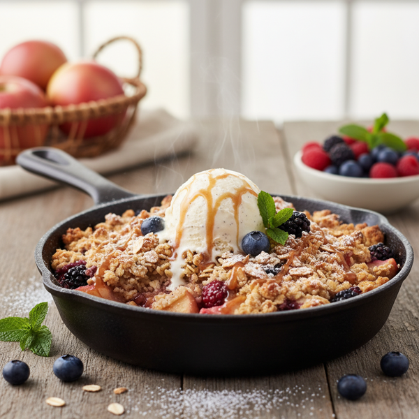 Heavenly Apple and Berry Crisp Delight recipe