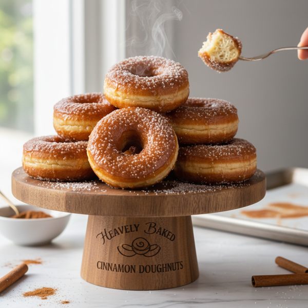 Heavenly Baked Cinnamon Doughnuts recipe