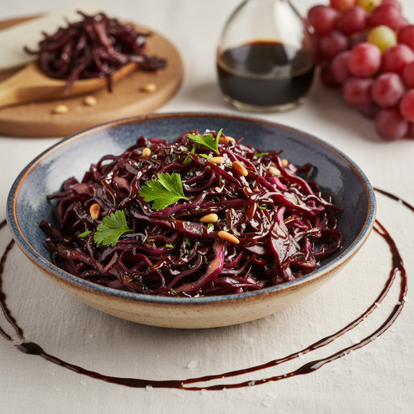 Heavenly Balsamic-Braised Red Cabbage recipe