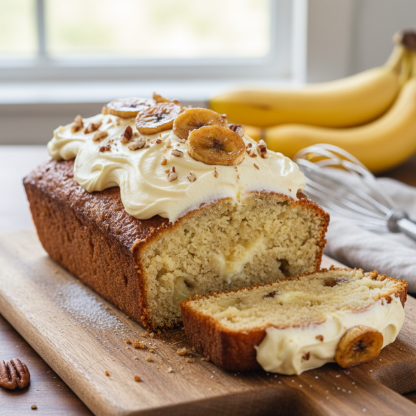 Heavenly Banana Cream Loaf recipe