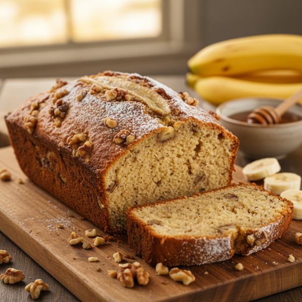 Heavenly Banana Walnut Bread recipe