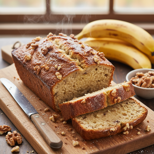 Heavenly Banana Walnut Loaf recipe
