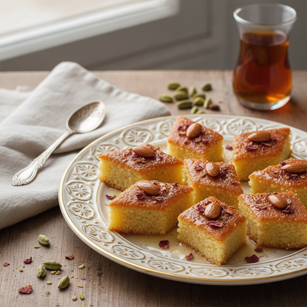 Heavenly Basboosa Delight recipe