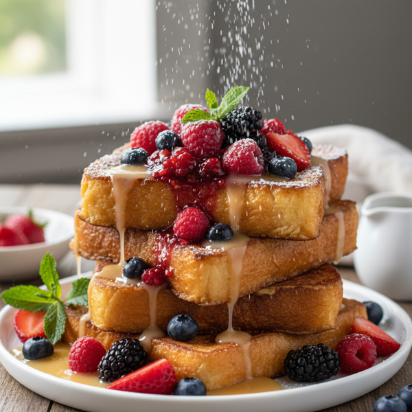 Heavenly Berry-Stuffed French Toast Delight recipe