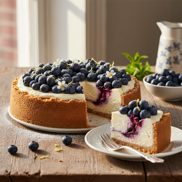 Heavenly Blueberry Bliss Cheesecake recipe