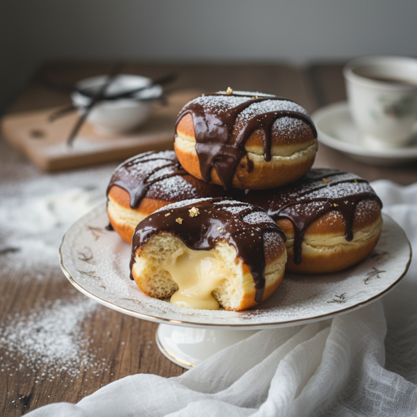 Heavenly Boston Creme Donuts recipe