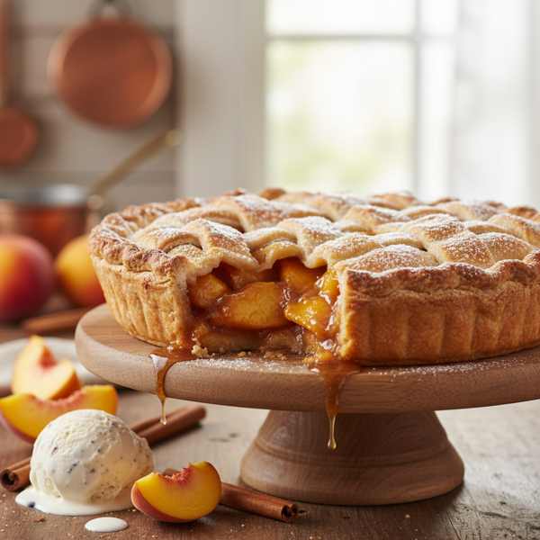 Heavenly Brown Sugar Peach Pie recipe