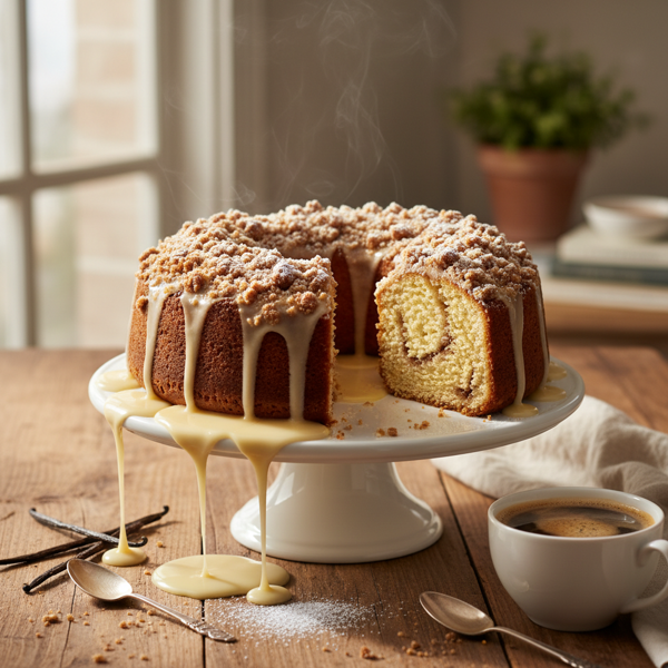 Heavenly Butter Vanilla Coffee Cake recipe