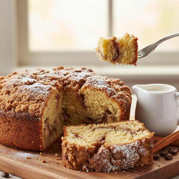 Heavenly Buttermilk Coffee Cake with Cinnamon Streusel recipe
