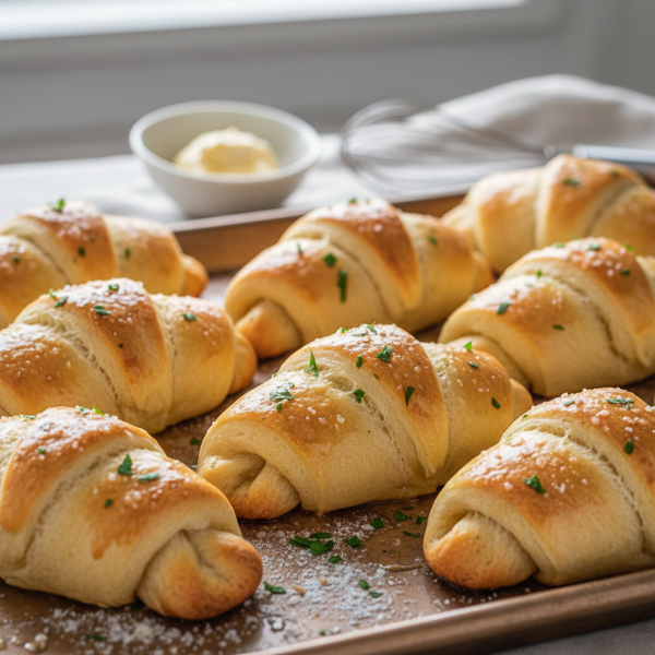 Heavenly Buttery Crescent Rolls recipe