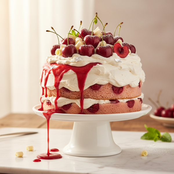 Heavenly Cherry Bliss Cake recipe