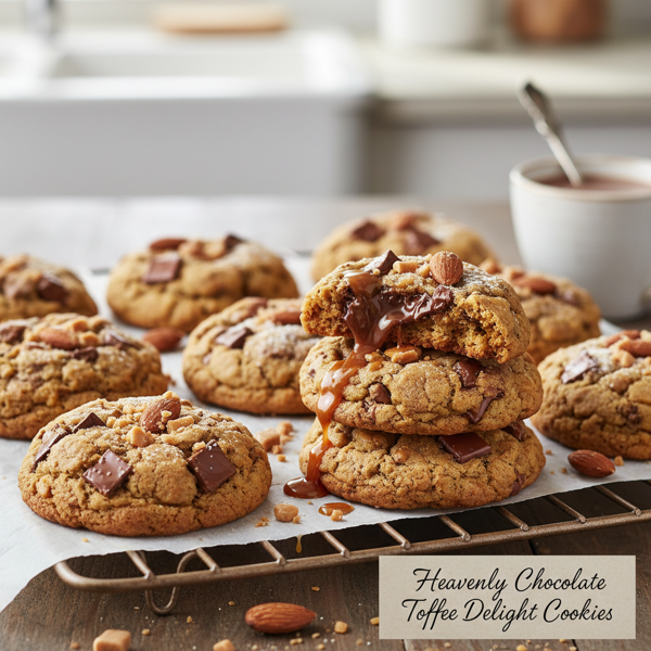 Heavenly Chocolate Toffee Delight Cookies recipe