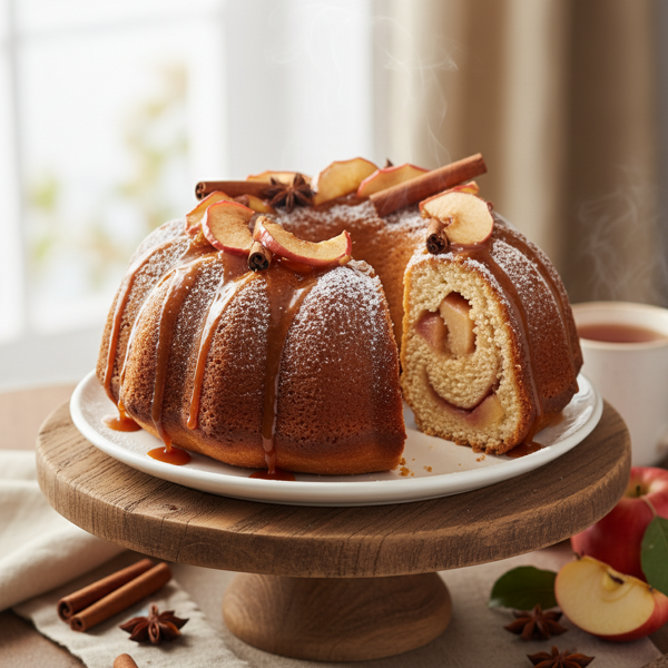 Heavenly Cinnamon Apple Bundt Cake recipe