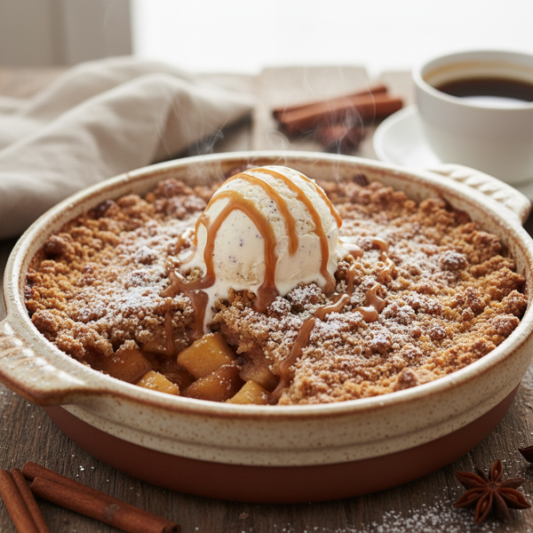Heavenly Cinnamon Apple Crumble recipe
