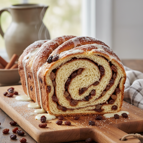 Heavenly Cinnamon Raisin Swirl Bread recipe