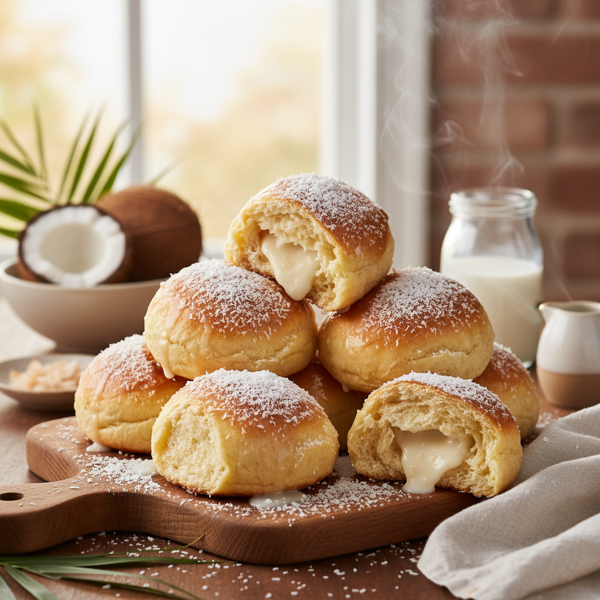 Heavenly Coconut Milk Buns recipe