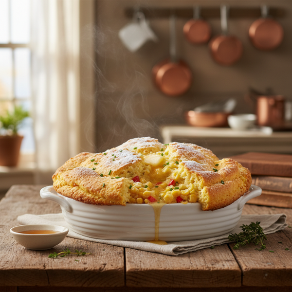 Heavenly Cornbread Soufflé recipe