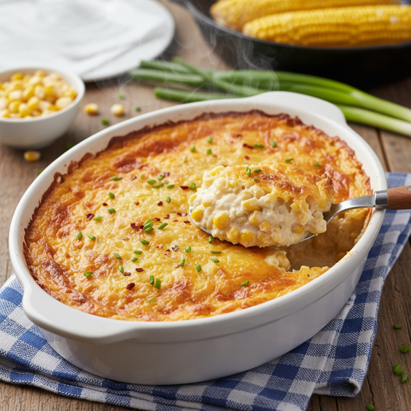Heavenly Creamy Corn Casserole recipe