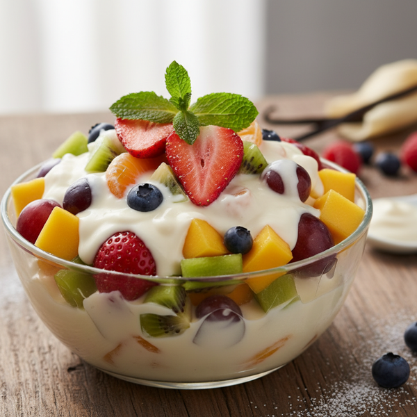 Heavenly Creamy Fruit Medley recipe