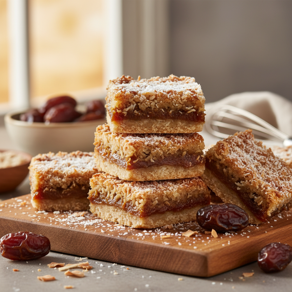 Heavenly Date & Coconut Bars recipe