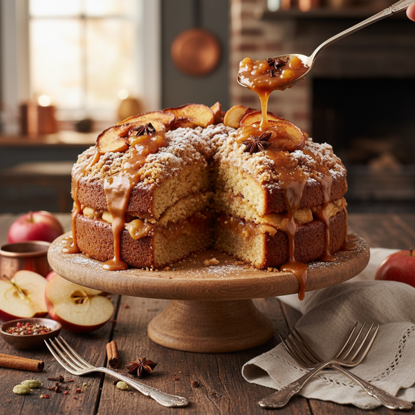 Heavenly Dutch Apple Spice Cake recipe