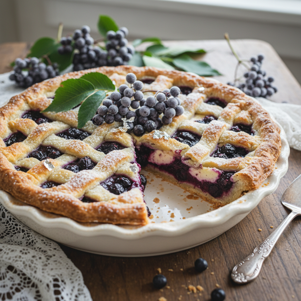Heavenly Elderberry Delight Pie recipe