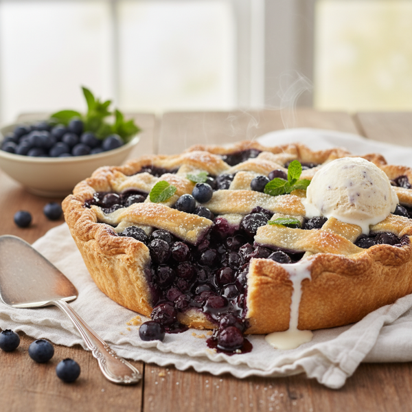 Heavenly Fresh Blueberry Pie recipe