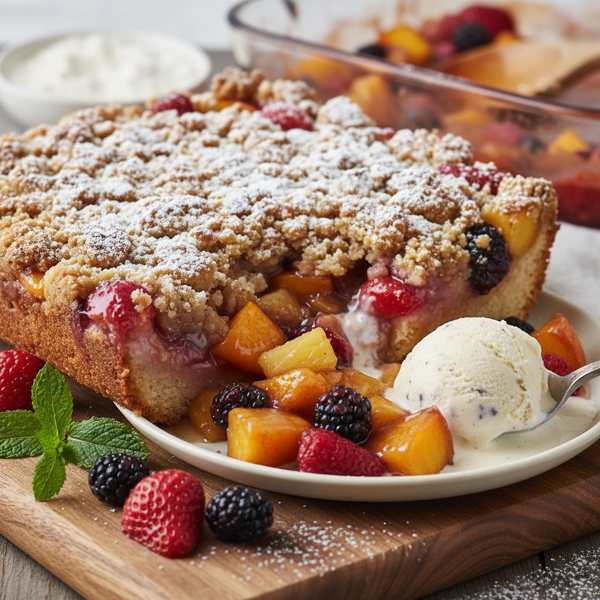 Heavenly Fruit Dump Cake Delight recipe