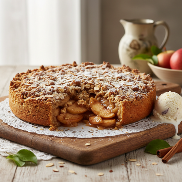 Heavenly Gluten-Free Apple Pie with Crunchy Crumble Topping recipe