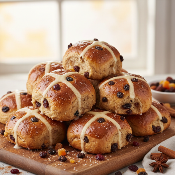 Heavenly Gluten-Free Hot Cross Buns recipe