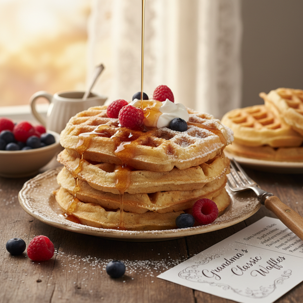 Heavenly Grandma's Classic Waffles recipe