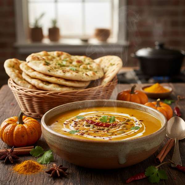 Heavenly Indian Spiced Pumpkin Soup recipe