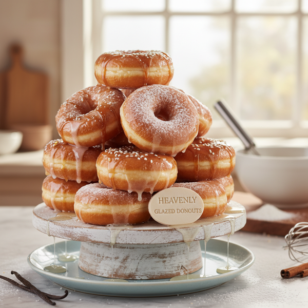 Heavenly Krispy Kreme Style Donuts recipe