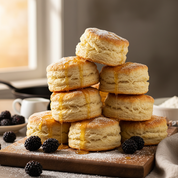 Heavenly Layered Southern Buttermilk Biscuits recipe