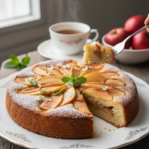 Heavenly Light Apple Cake recipe