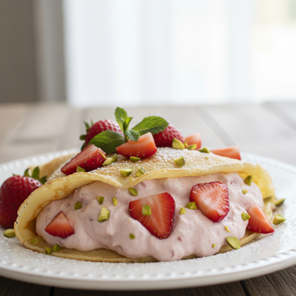 Heavenly Low-Fat Strawberry Delight Filling for Crepes recipe