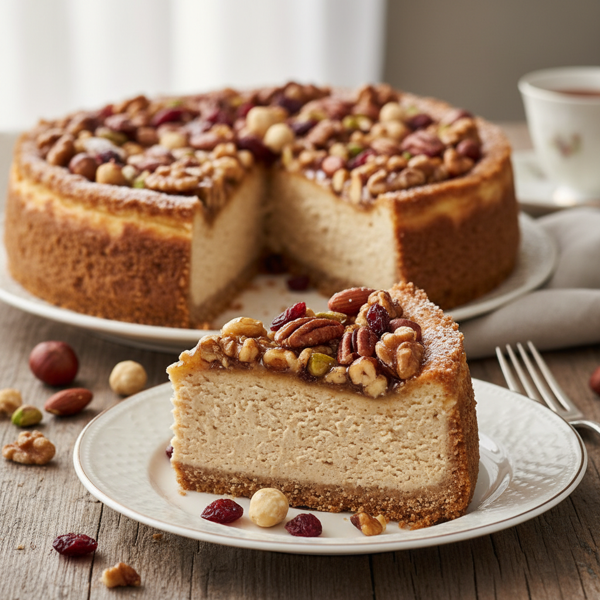 Heavenly Nutty Cheesecake recipe