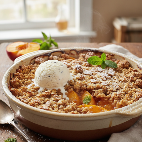 Heavenly Peach Crumble recipe